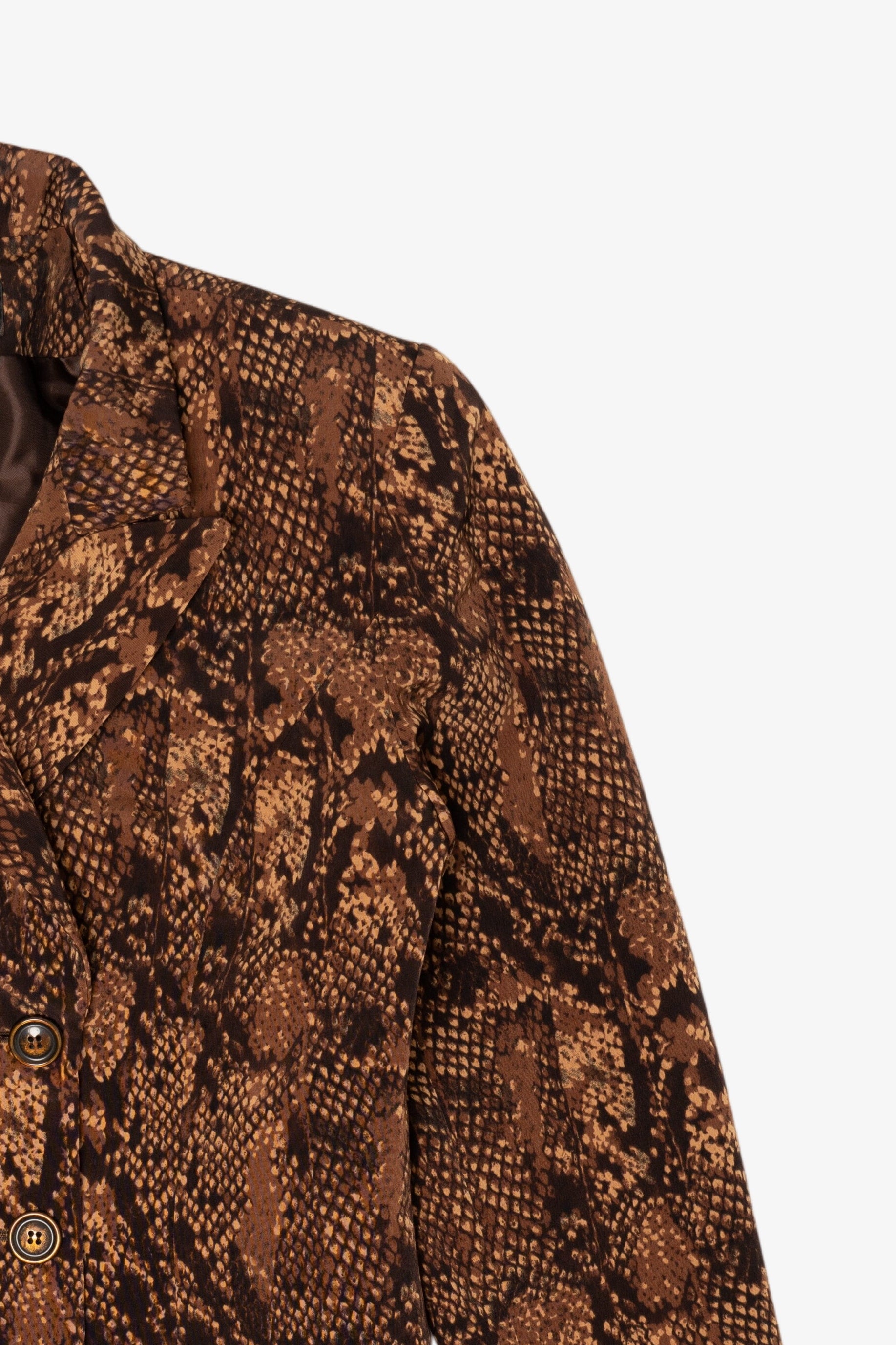 Vintage Kasper ASL Snakeskin Print Blazer (1980s)