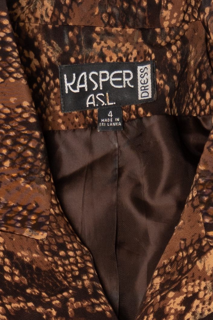 Vintage Kasper ASL Snakeskin Print Blazer (1980s)