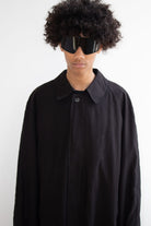 Vintage Black Ralph Lauren Trench Coat (1990s)
