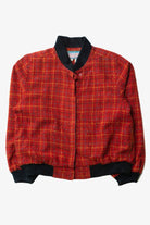 Vintage Red Plaid Wool Jacket (1990s)