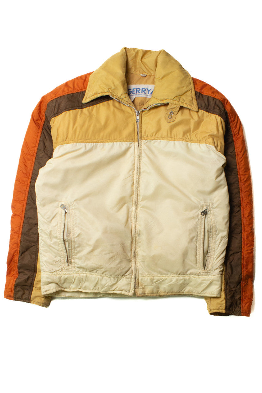 Vintage Gerry 80s Brown Color Block Jacket (1980s)