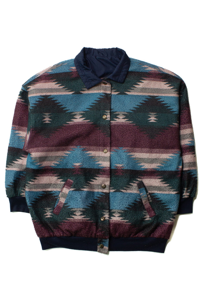 Vintage Southwestern Reversible Lightweight Jacket (1980s)