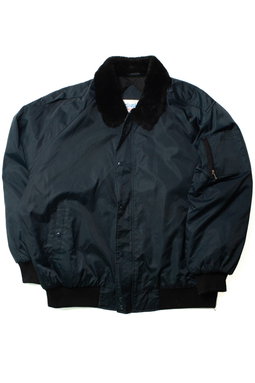Vintage Navy Blue Work Jacket (1990s)