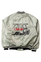 Vintage Farmers Union Oil Co. Satin Bomber Jacket (1980s)