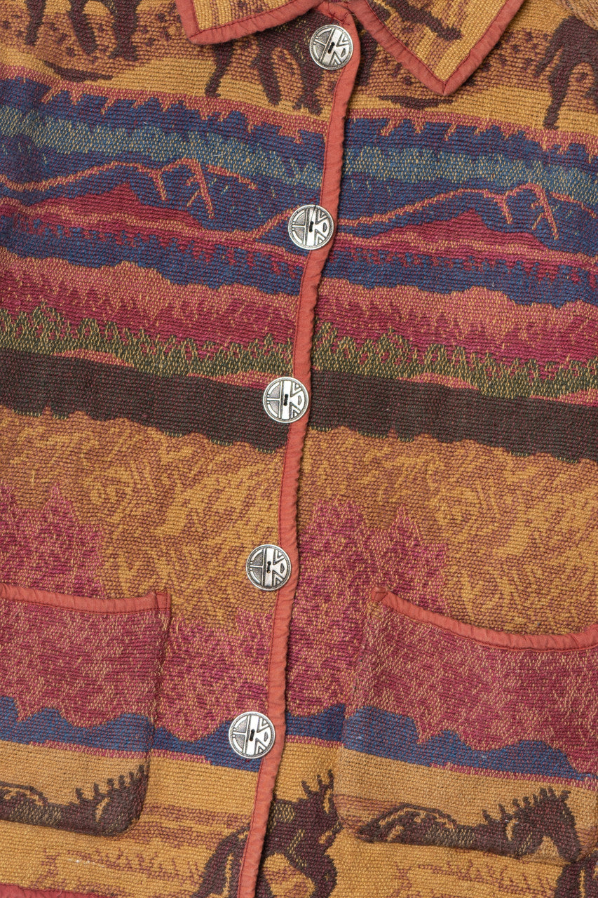 Vintage Horse Tapestry Lightweight Jacket