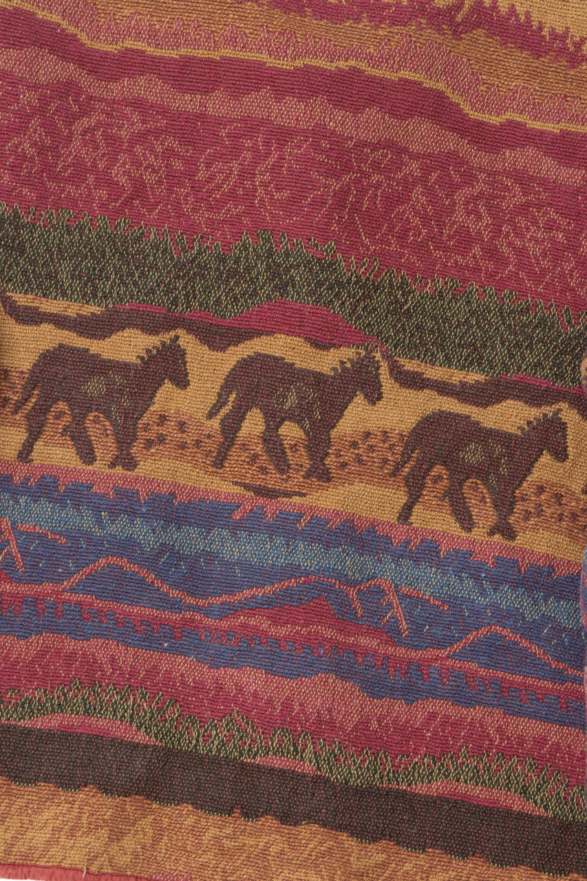 Vintage Horse Tapestry Lightweight Jacket