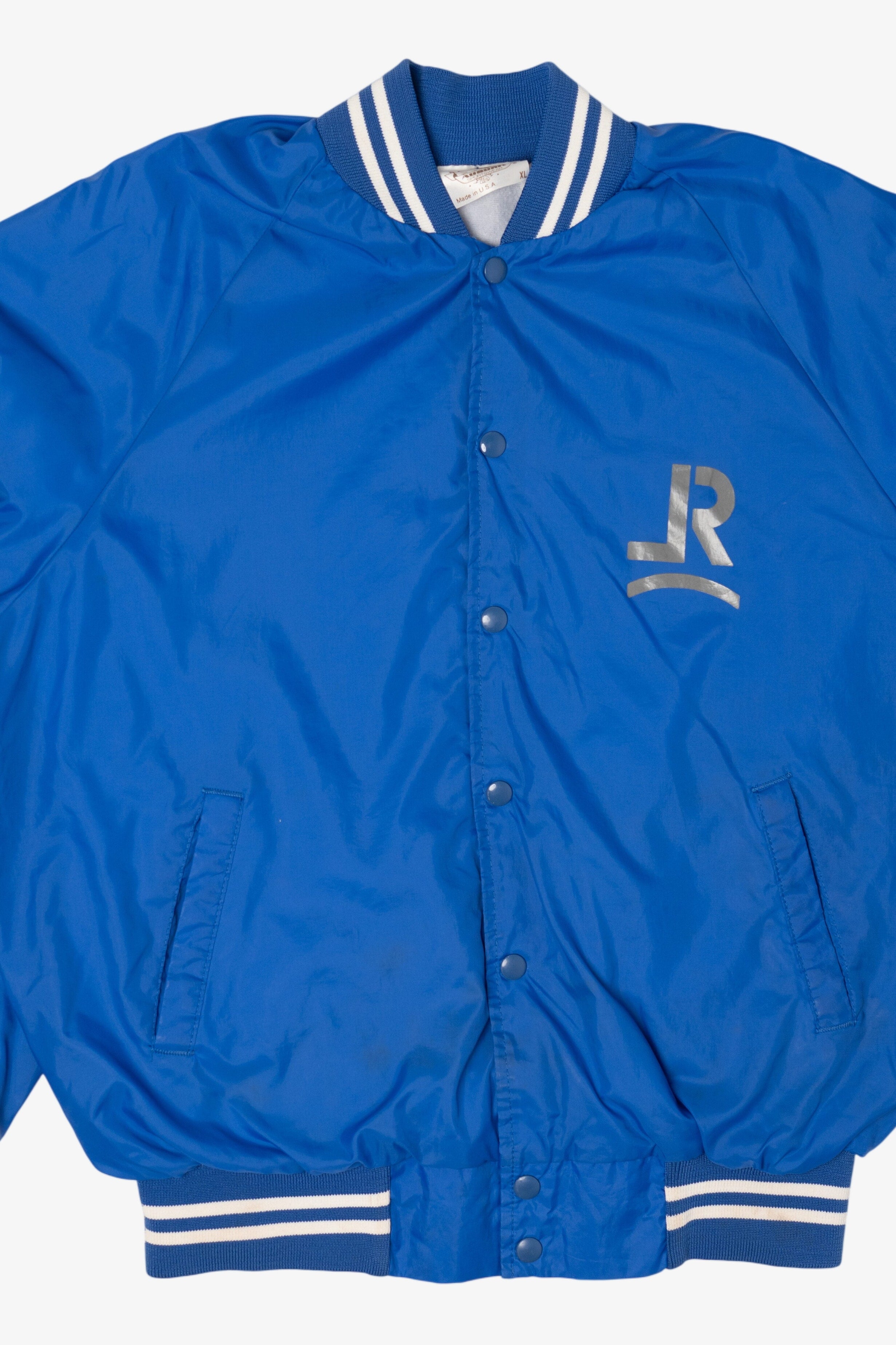 Vintage Blue Latigo Ranch Varsity Jacket (1980s)
