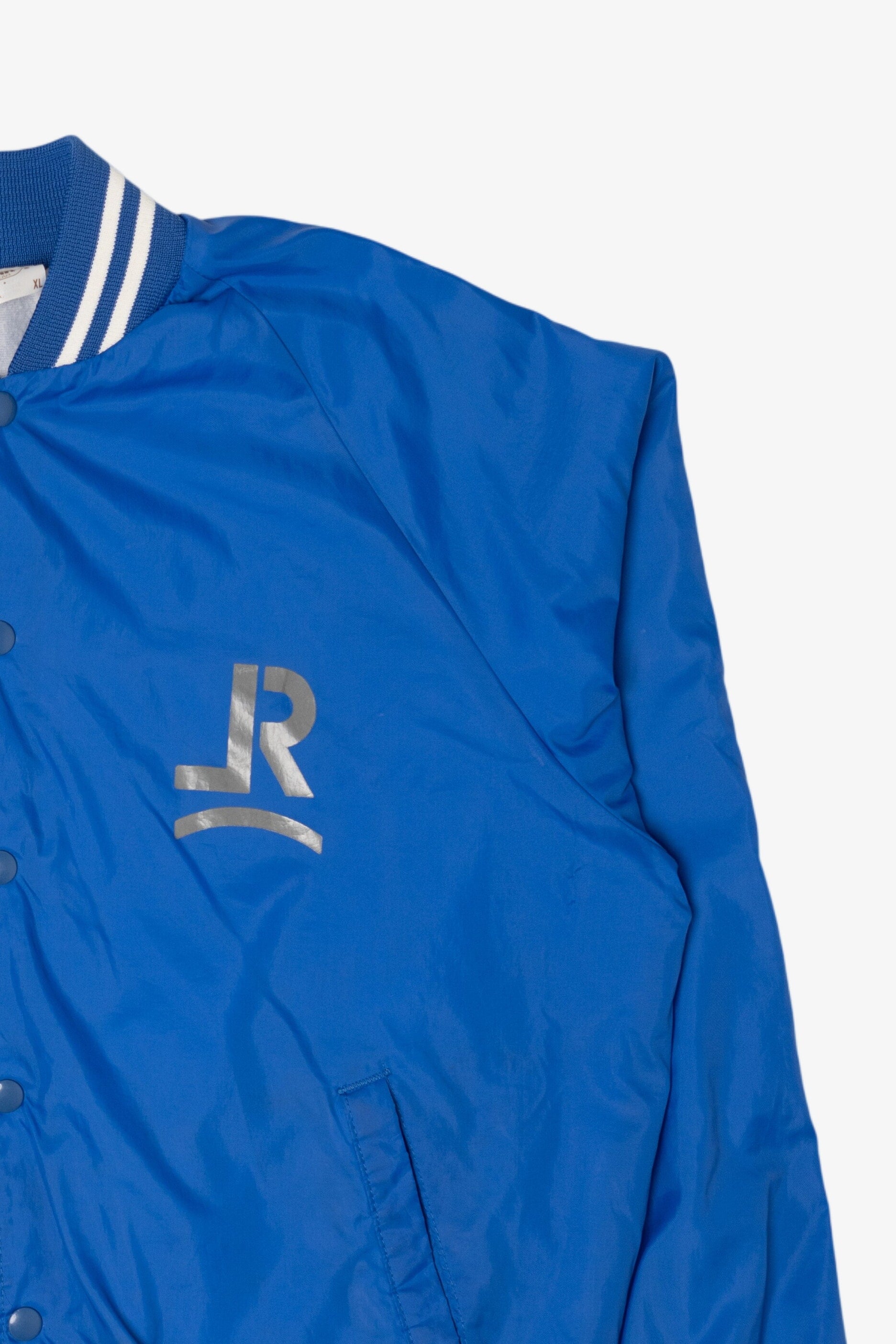 Vintage Blue Latigo Ranch Varsity Jacket (1980s)