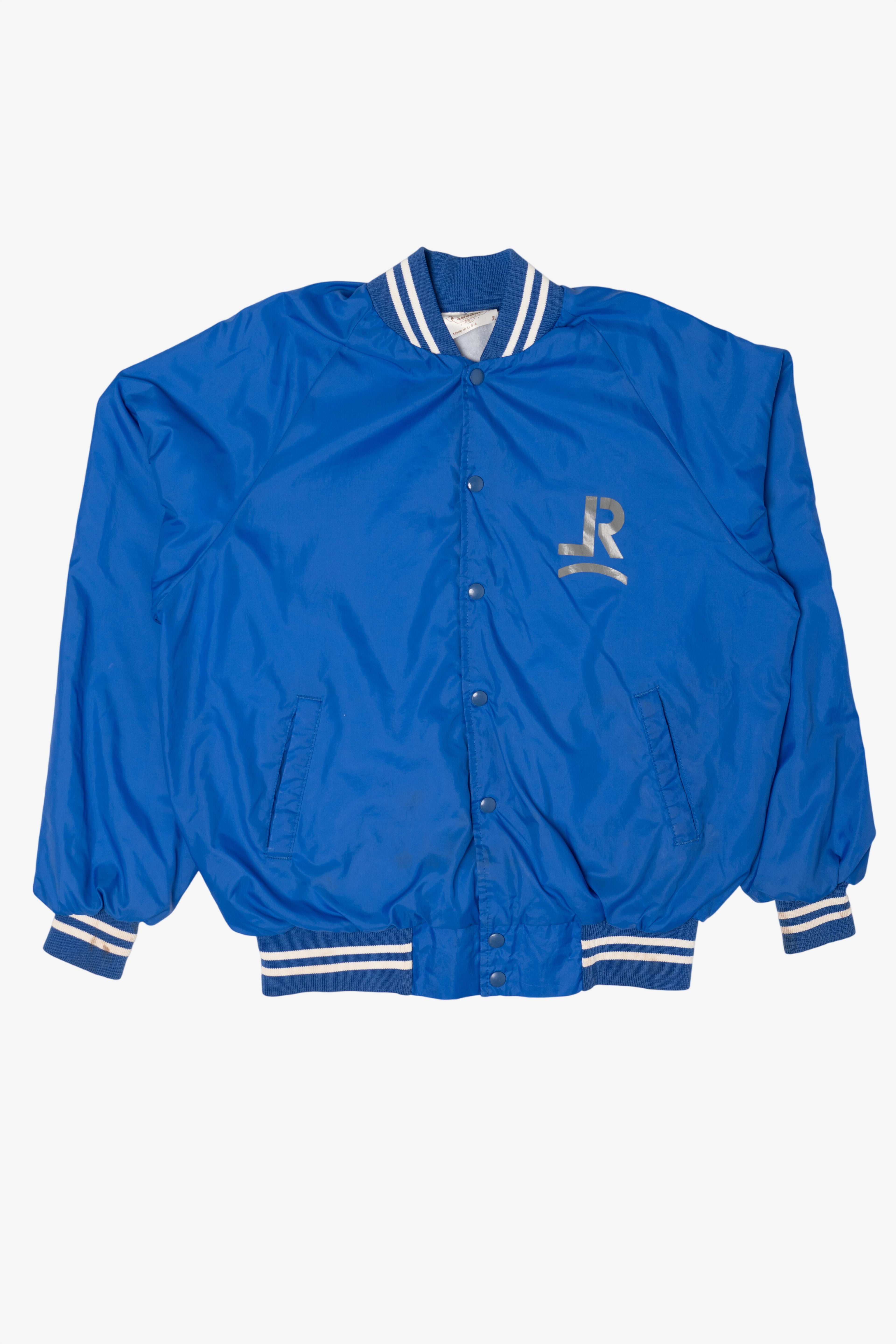 Vintage Blue Latigo Ranch Varsity Jacket (1980s)