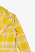 Vintage Yellow Checkered Fem-e-nits Blazer (1970s)