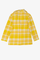 Vintage Yellow Checkered Fem-e-nits Blazer (1970s)