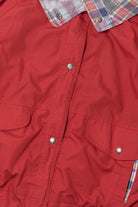 Vintage Red Plaid Lined Izzi Lightweight Jacket