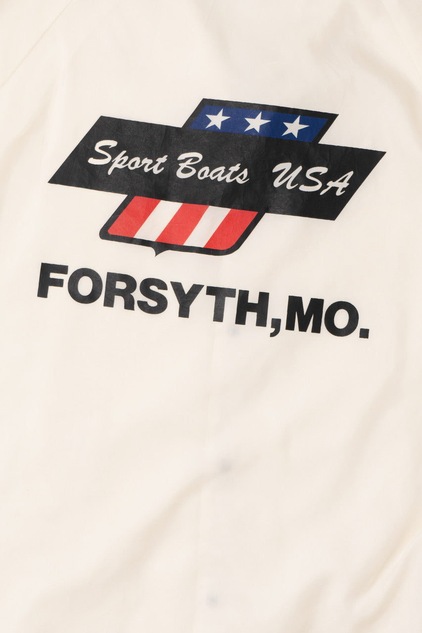 Vintage "Sport Boats USA" "Forsyth, MO." Pla-Jac Windbreaker Jacket