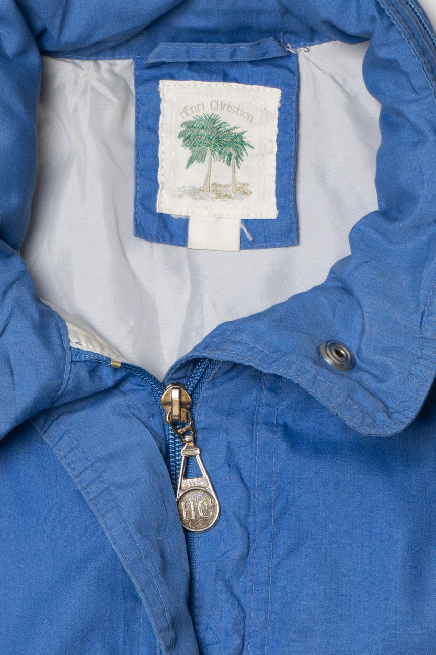 Vintage Henri Christian Concealed Hood Lightweight Jacket