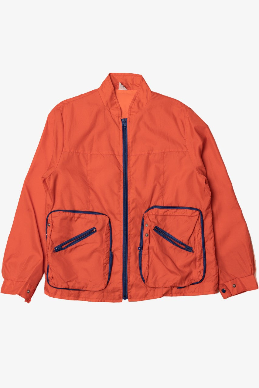 Vintage Orange Nylon Lightweight Jacket