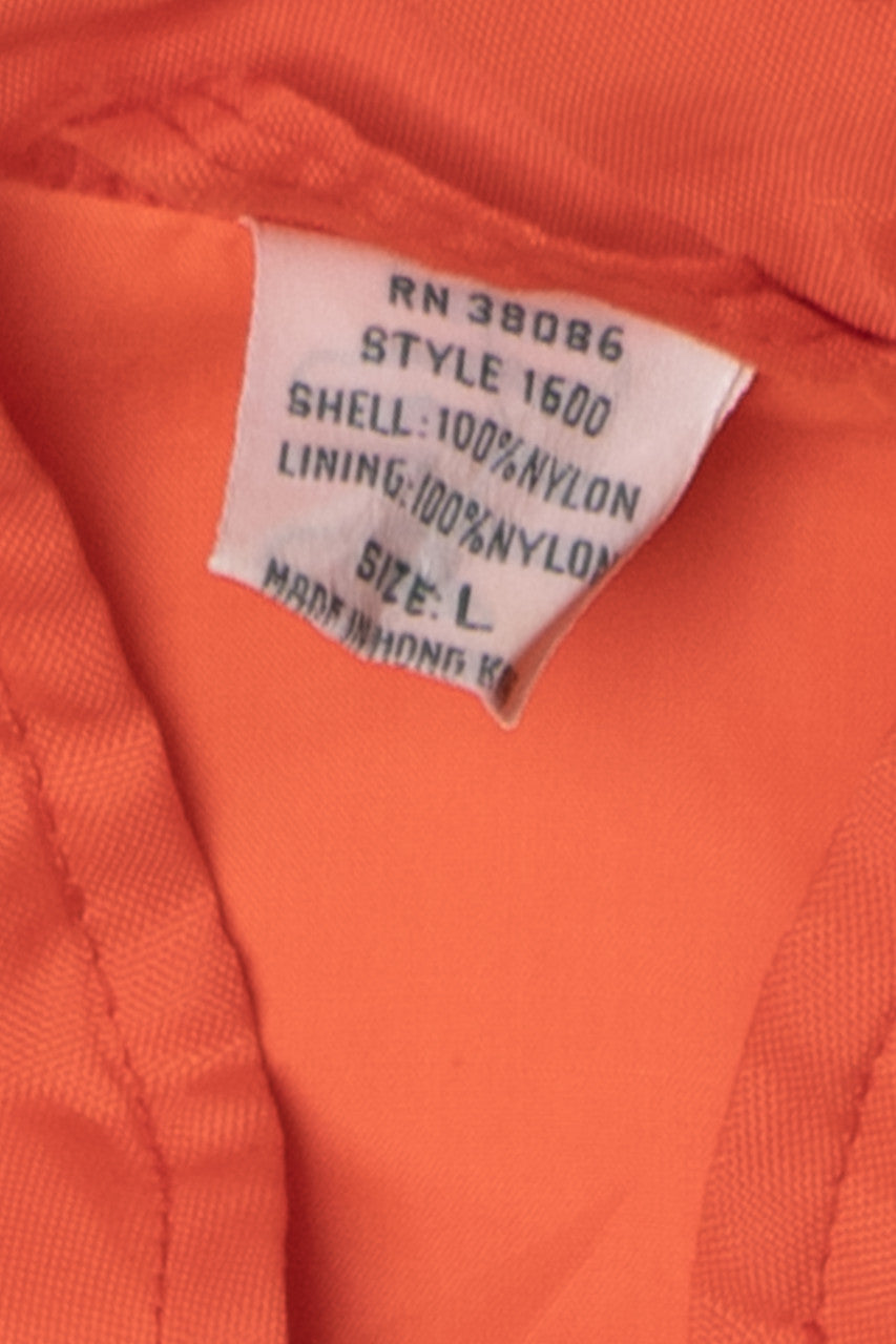 Vintage Orange Nylon Lightweight Jacket