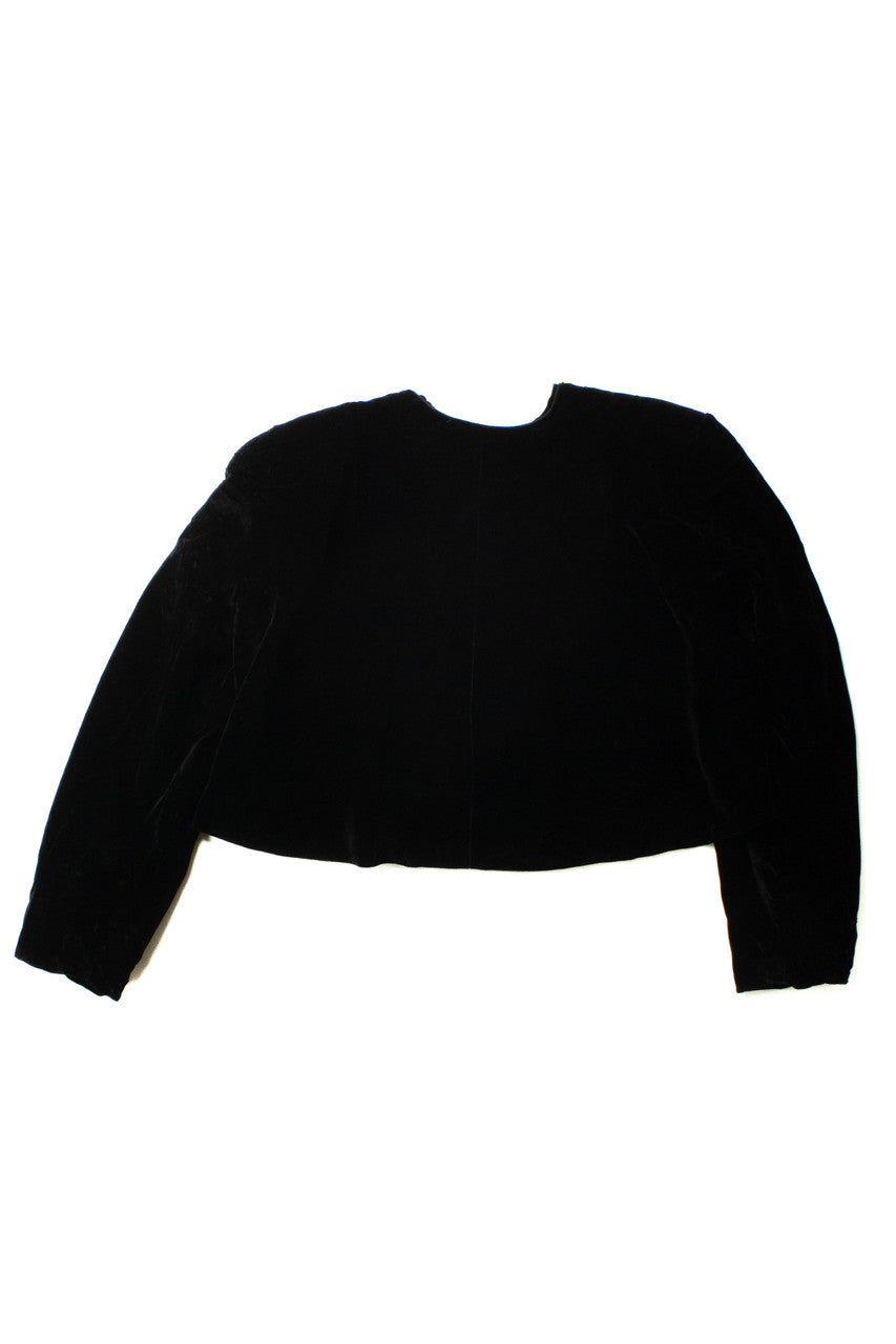 Vintage Christian Dior Cropped Velvet Jacket