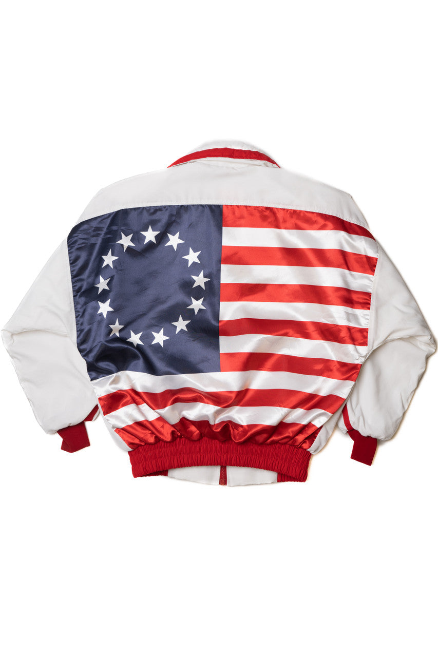 Vintage American Flag Kim Baker Designs Lightweight Jacket