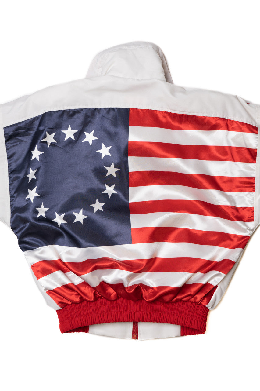 Vintage American Flag Kim Baker Designs Lightweight Jacket