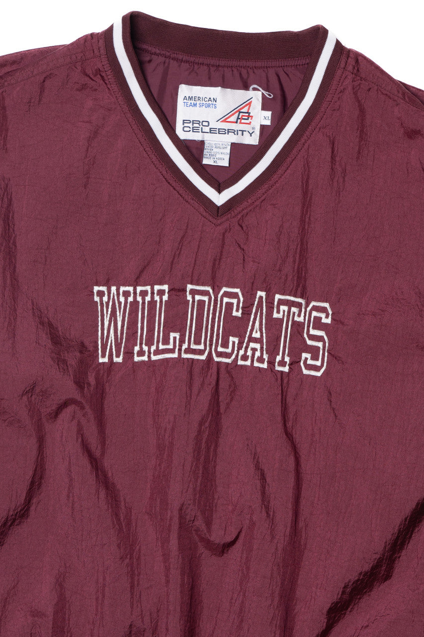 Vintage "Wildcats" Nylon Pullover Lightweight Jacket