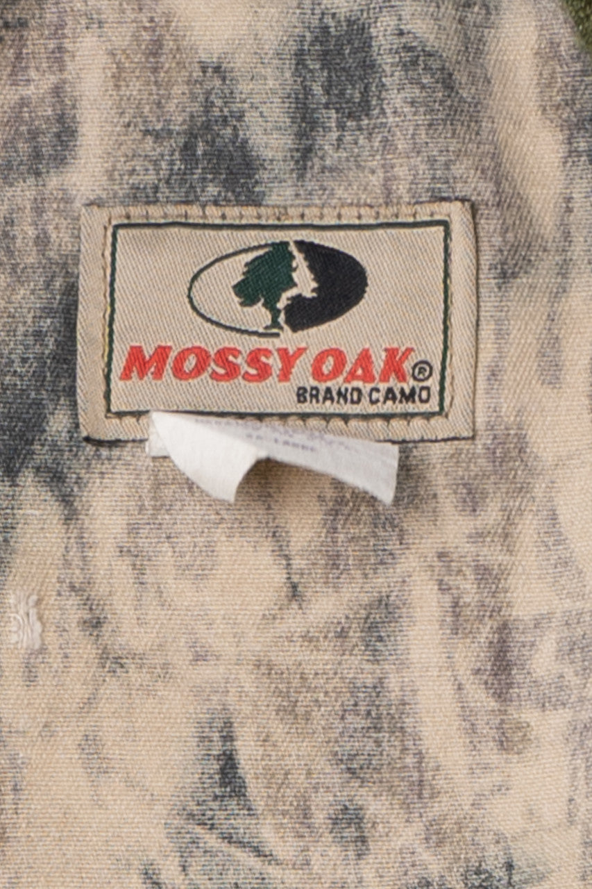 Mossy Oak Brand Camo Snap Button Coach Style Jacket