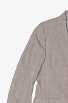 Vintage Gray Plaid Blazer (1980s)
