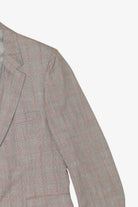 Vintage Gray Plaid Blazer (1980s)