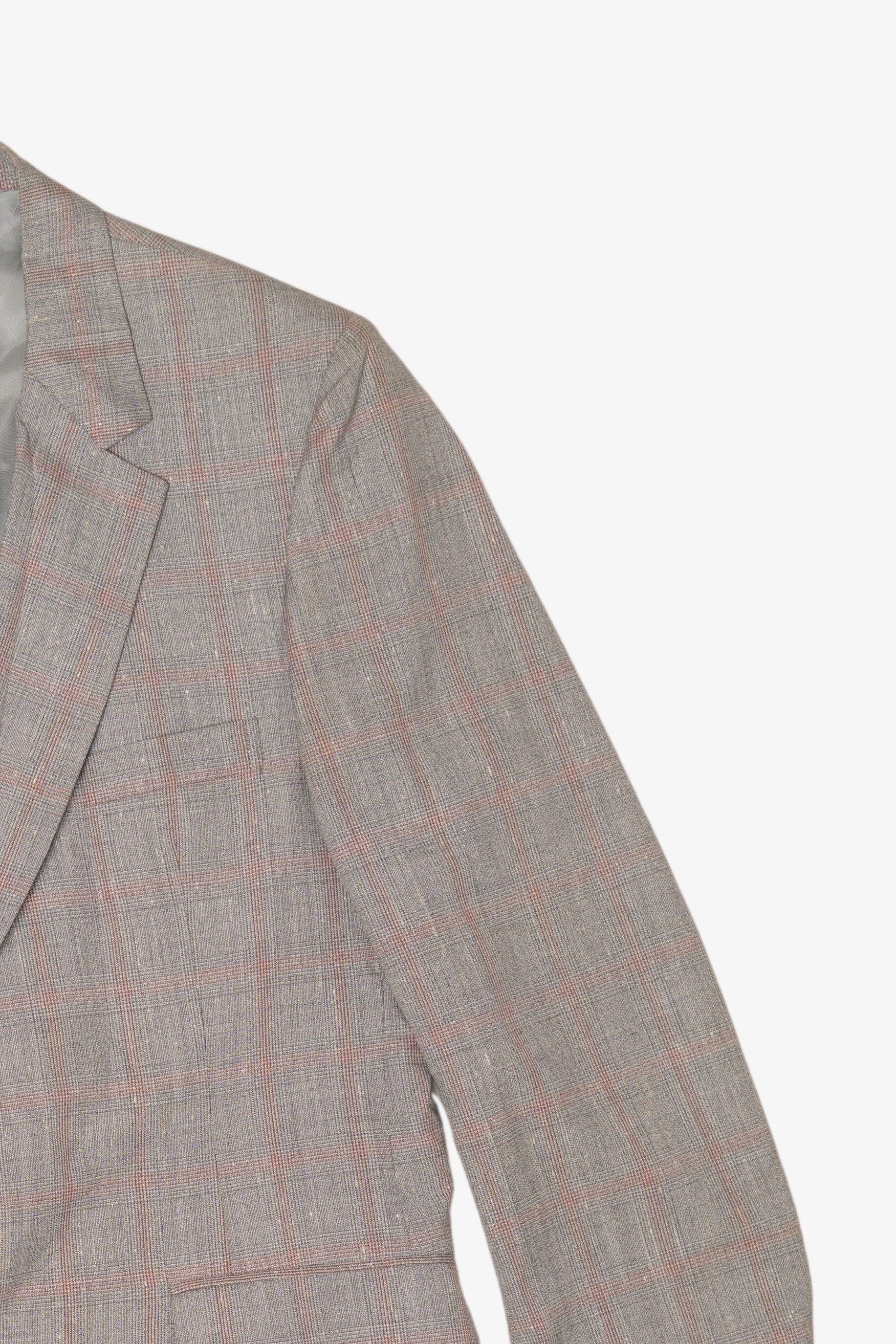 Vintage Gray Plaid Blazer (1980s)