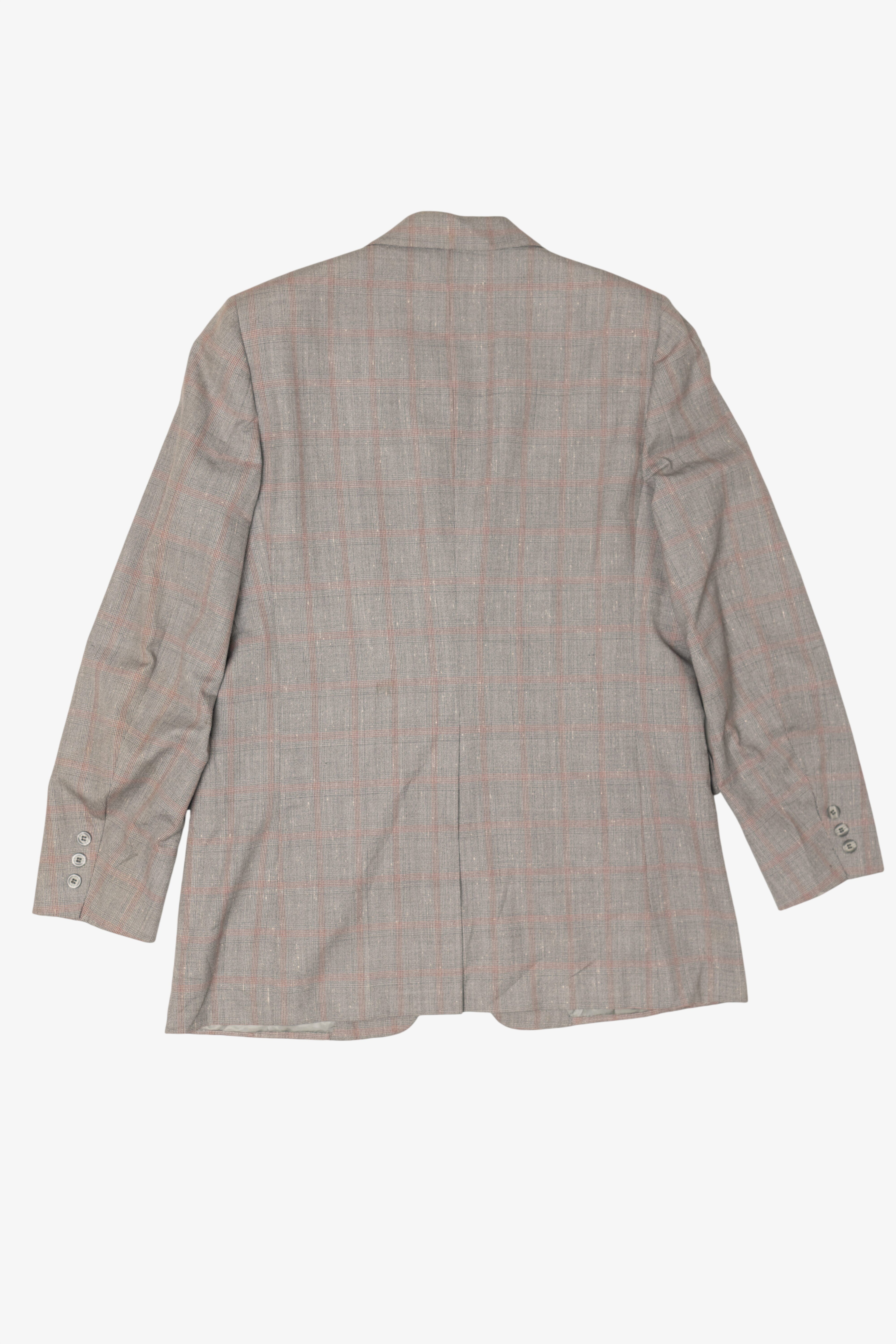 Vintage Gray Plaid Blazer (1980s)