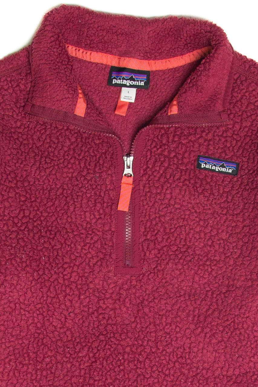 Patagonia Worn Wear Red Quarter Zip Pullover