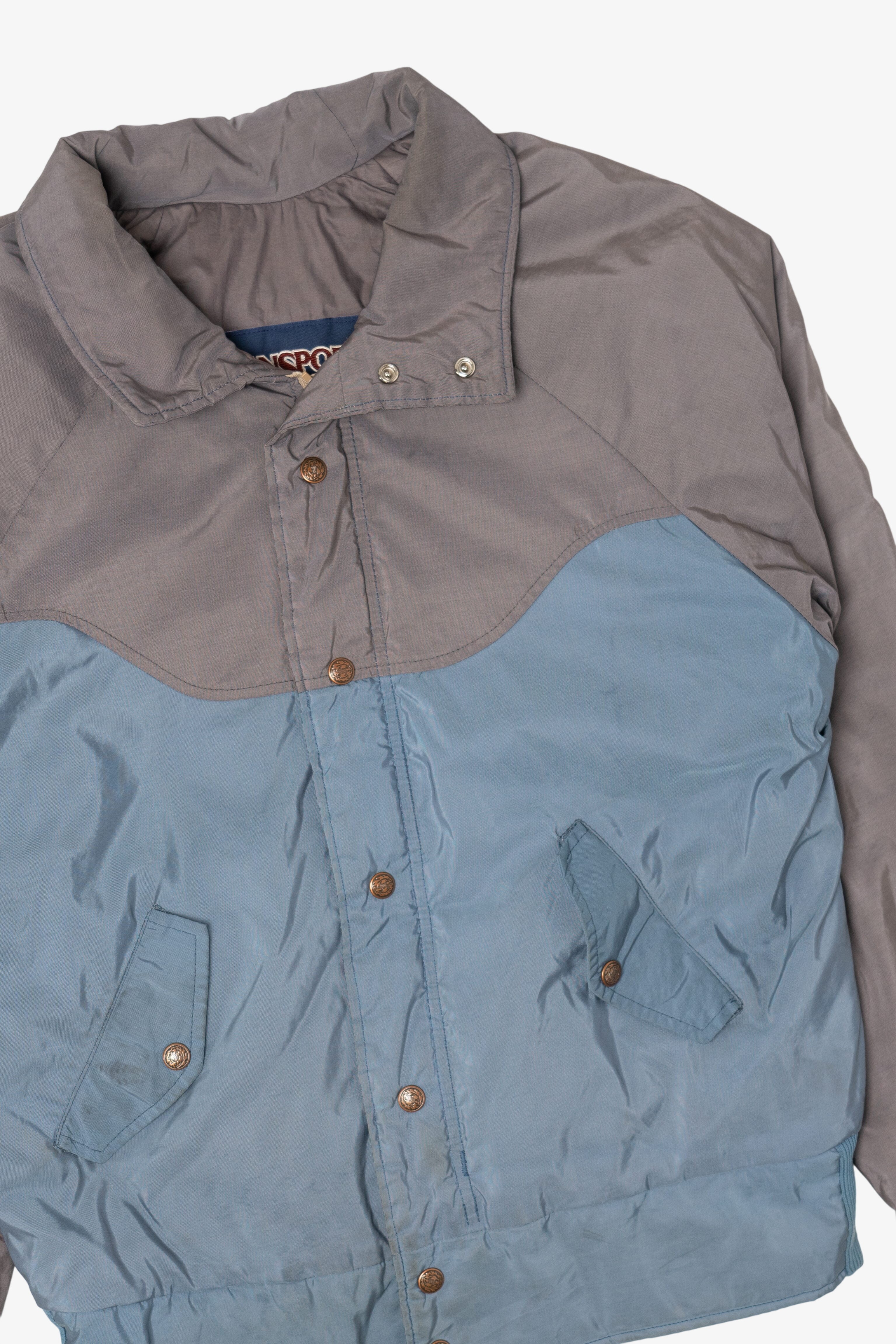 Vintage Light Blue And Gray Jansport Jacket (1990s)