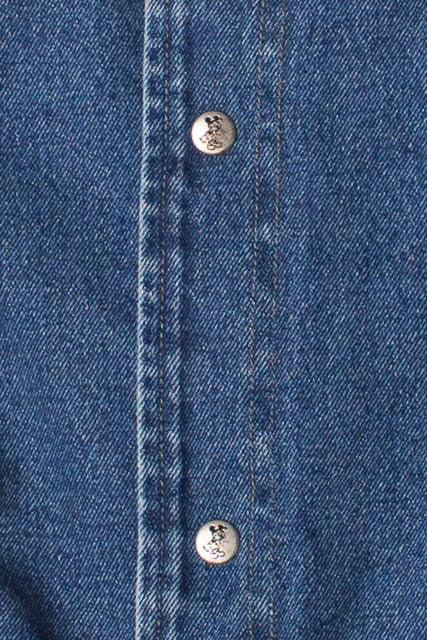 Vintage Embroidered Walt Disney World Denim Varsity Lightweight Jacket (1990s)