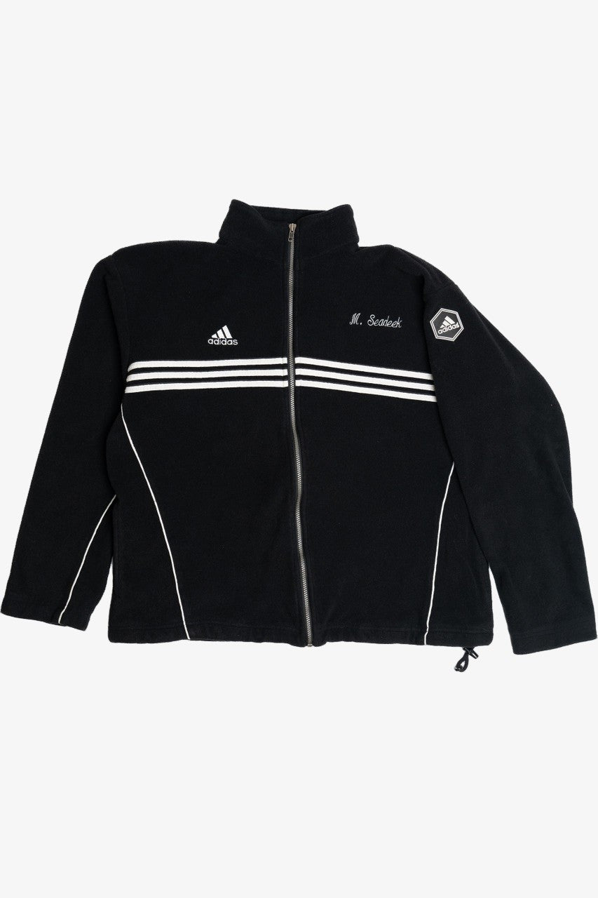 Vintage Adidas Soccer Fleece Zip Up Lightweight Jacket