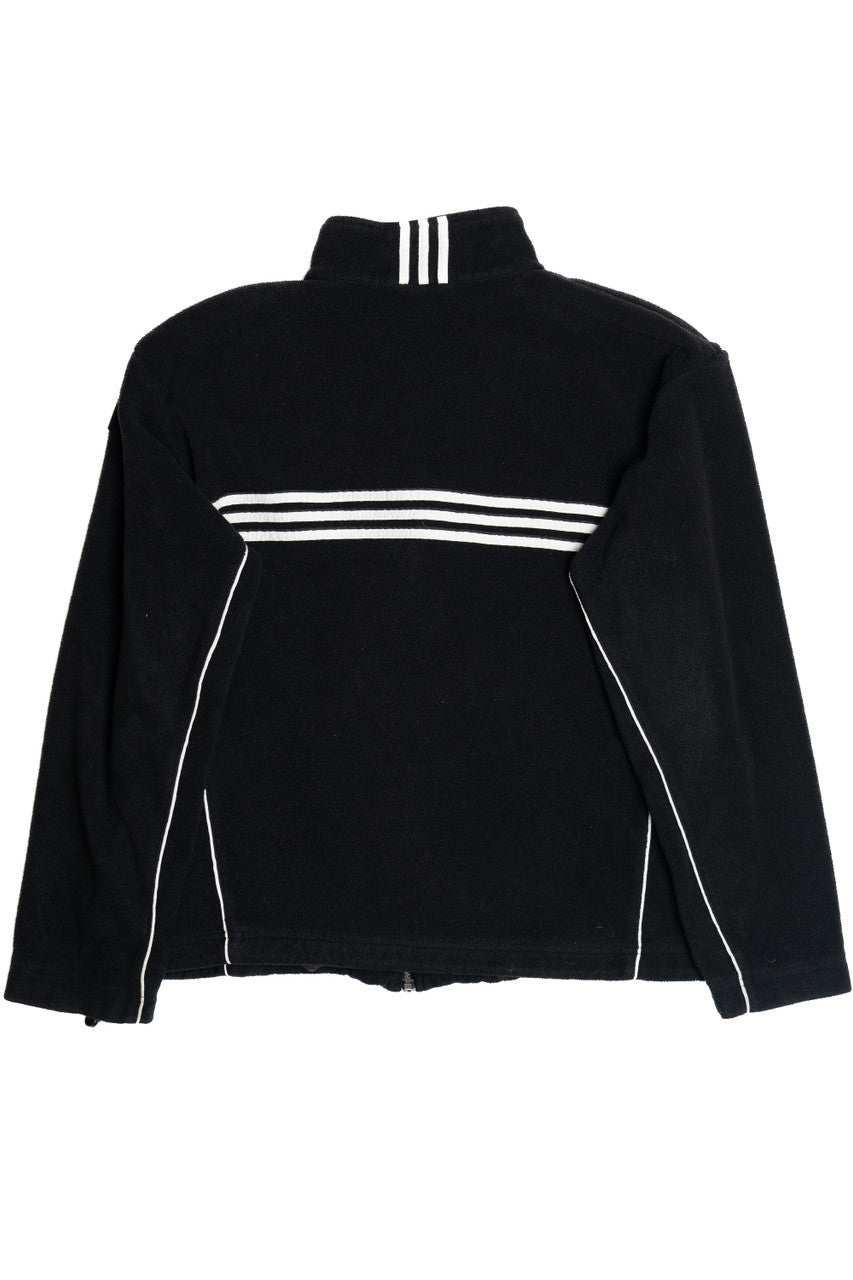 Vintage Adidas Soccer Fleece Zip Up Lightweight Jacket