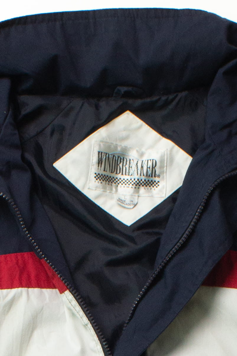 Vintage Navy Windbreaker Brand Jacket (1990s)