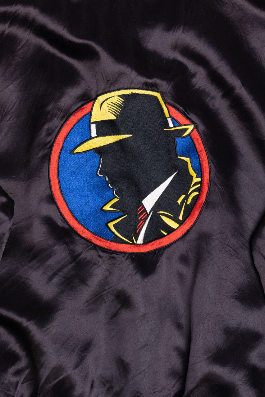 Vintage Dick Tracy Embroidered Disney Promotional Satin Jacket (1990s)