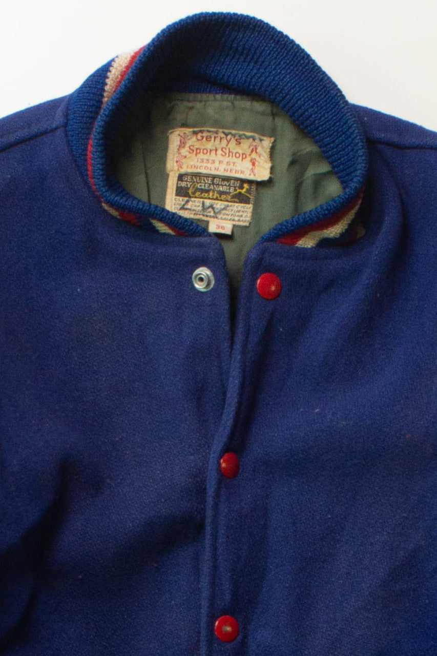 Vintage Red White & Blue Varsity Jacket (1960s)