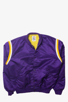 Vintage Lakers Colors Blank Purple NBA Starter Bomber Jacket