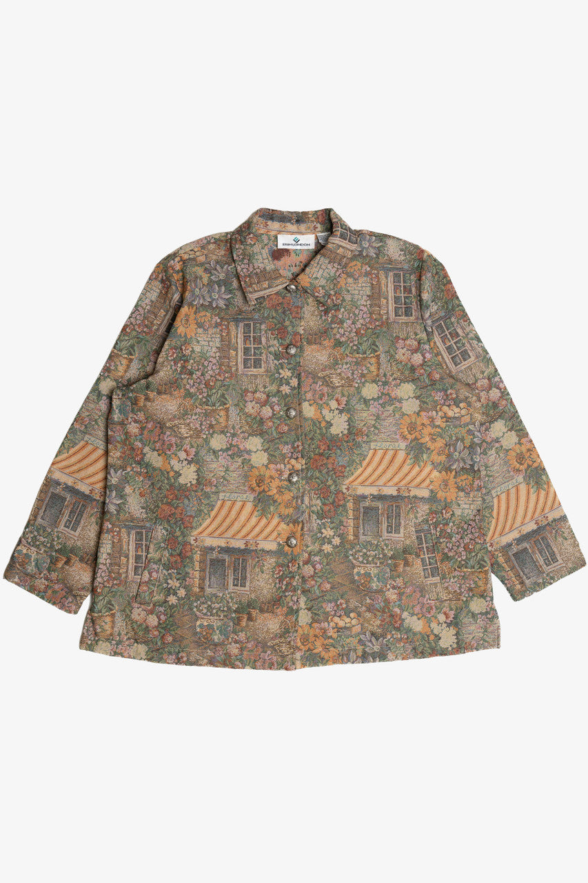 Vintage Erin London Floral Shop Tapestry Lightweight Jacket (1990s) 1558