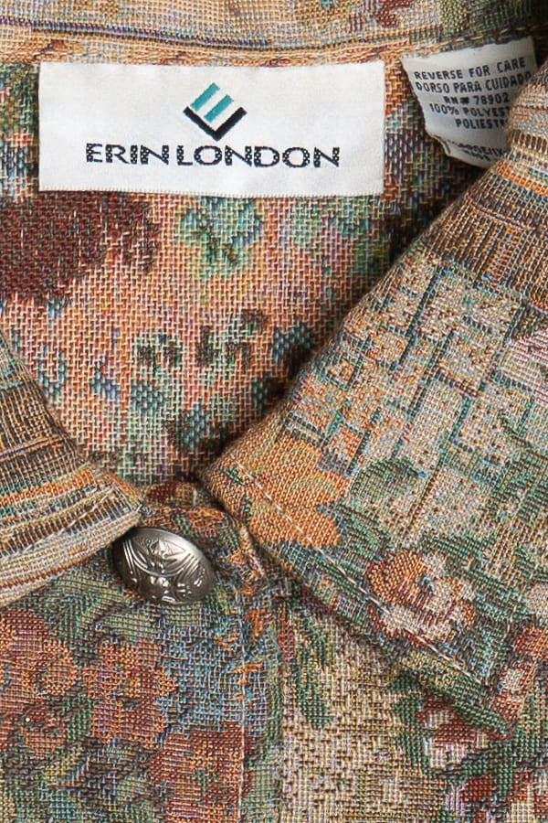 Vintage Erin London Floral Shop Tapestry Lightweight Jacket (1990s) 1558