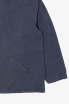 Vintage Navy Blue J. Crew Hooded Lightweight Jacket (1990s)