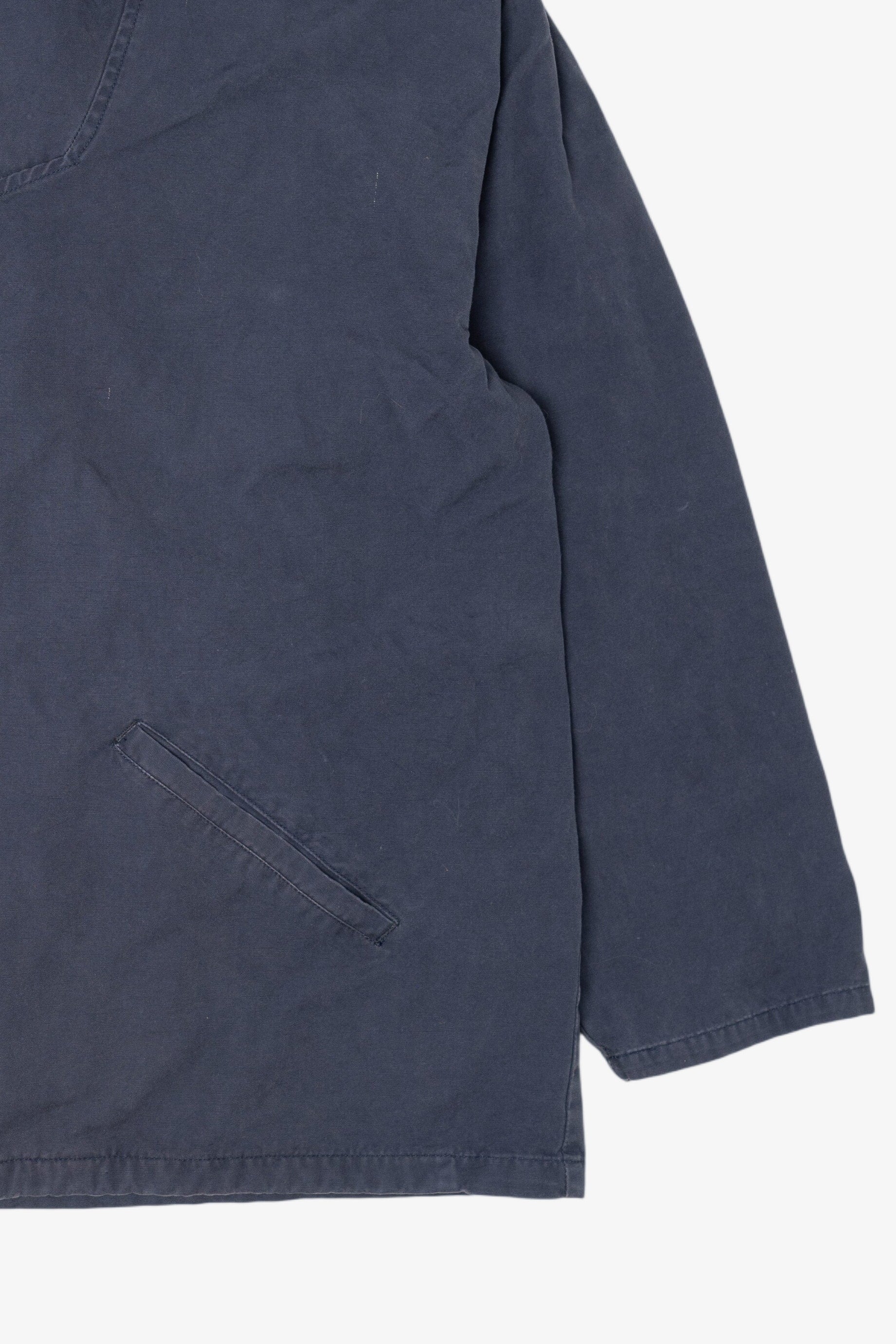 Vintage Navy Blue J. Crew Hooded Lightweight Jacket (1990s)