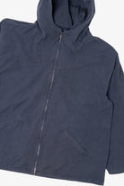 Vintage Navy Blue J. Crew Hooded Lightweight Jacket (1990s)
