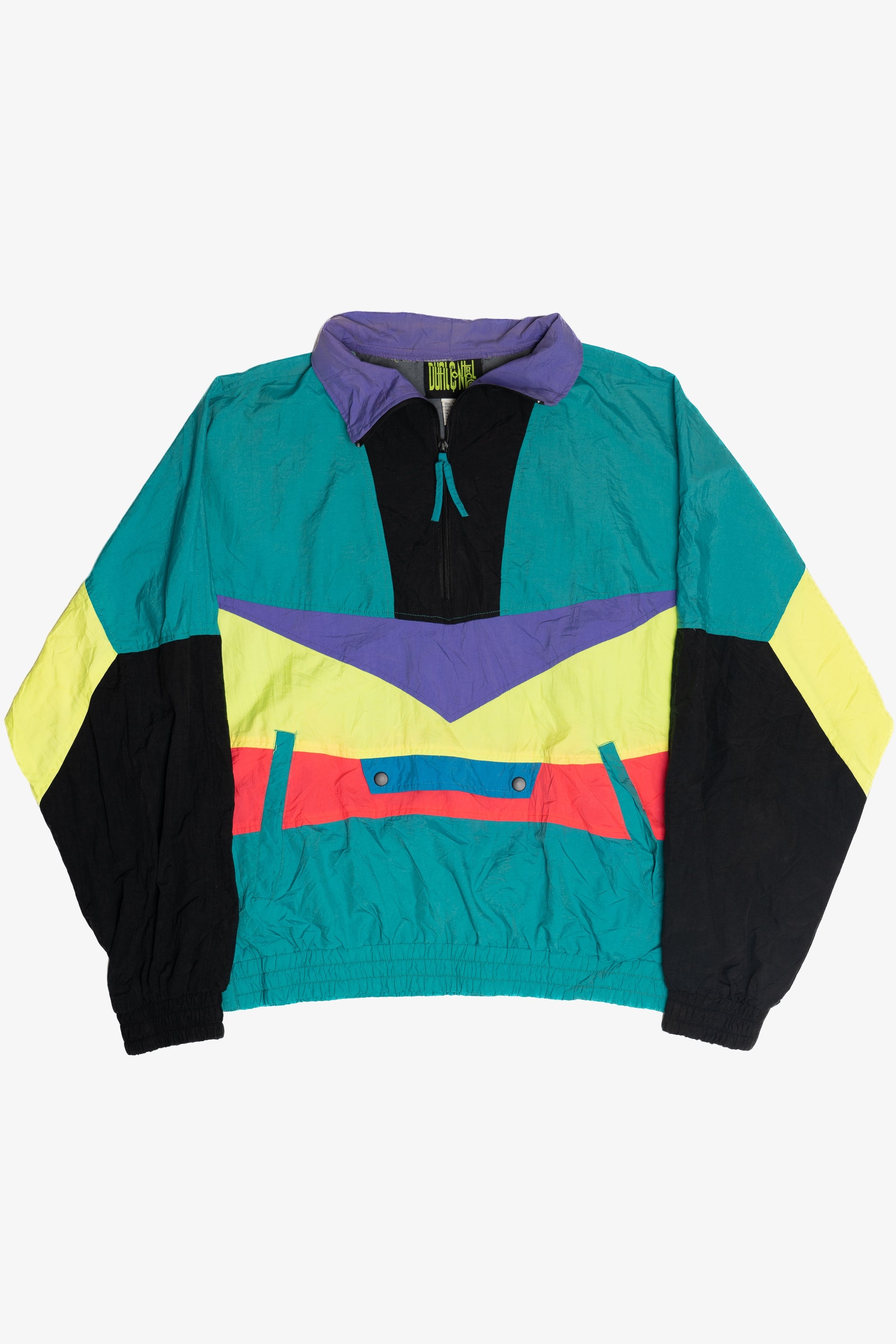 Vintage Dual Control Neon Color Block Nylon Windbreaker (1990s)