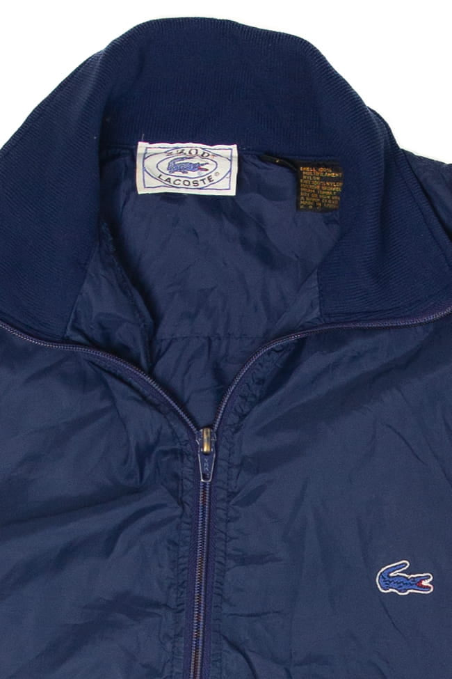 90s vintage IZOD ダークネイビー G9 ハリントンジャケット Vintage Izod Lacoste 90s Jacket (1990s) – Ragstock