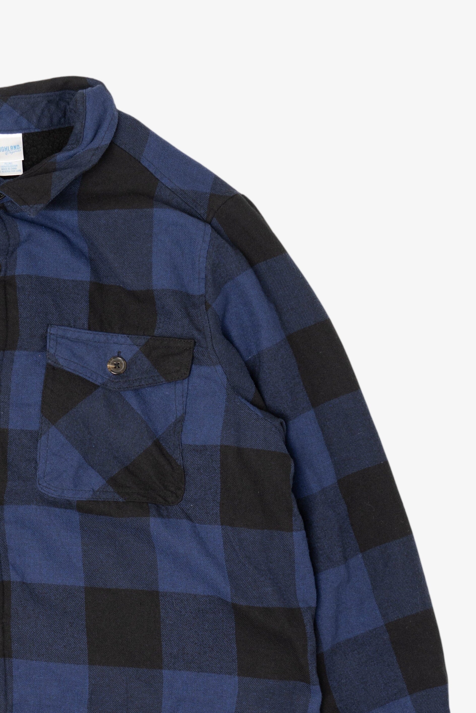 Navy Blue Highland Vintage Flannel Jacket (2010s)