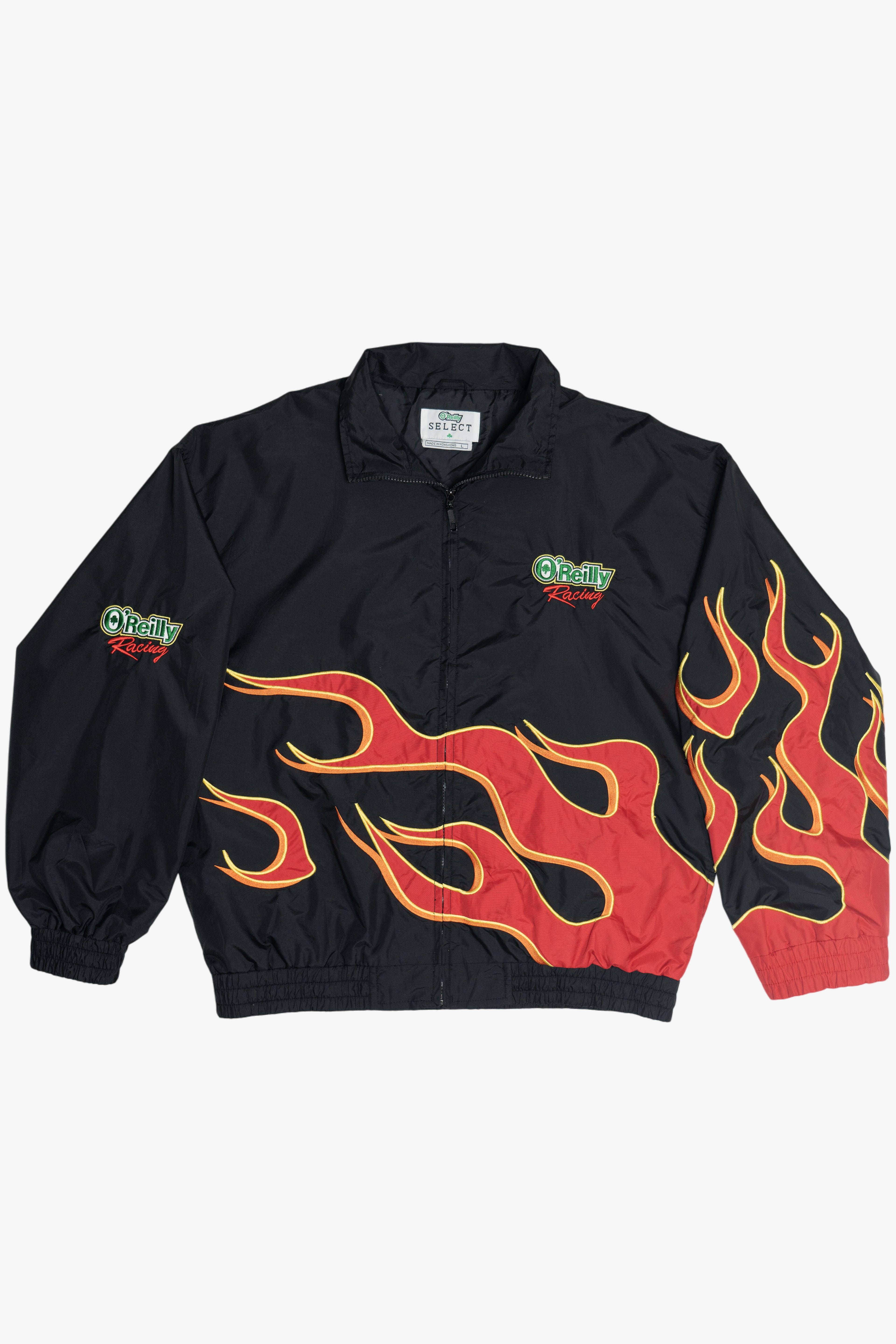 "O'Reilly Racing" Flame Sleeve Nylon Jacket