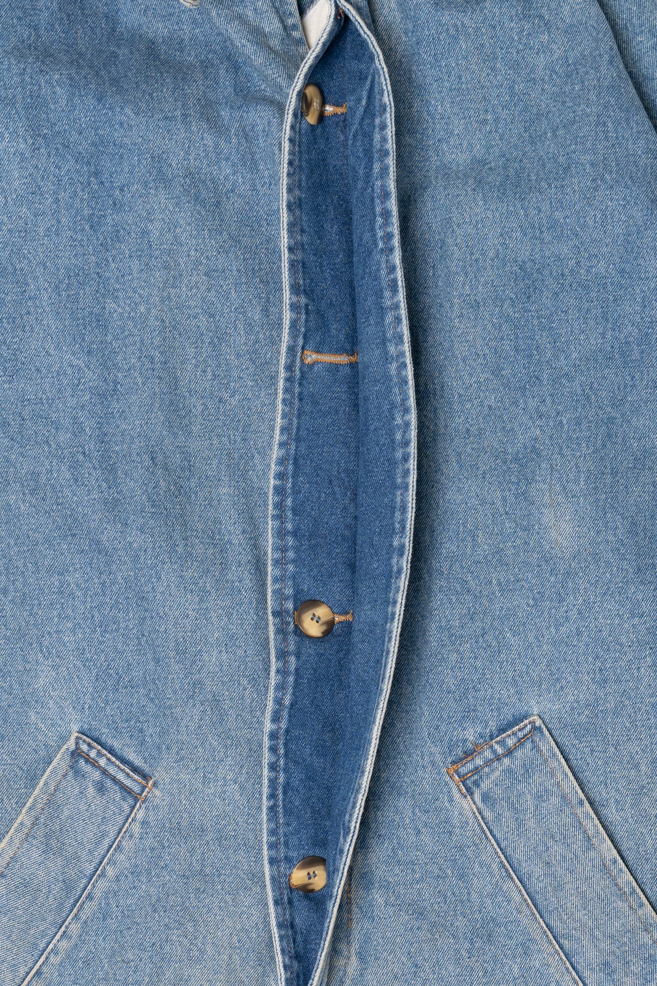 Vintage Denim Lightweight Trenchcoat (1990s)