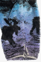 Vintage Black Mountain Outdoor Scenic Wraparound Print Fleece Zip-Up (1990s)