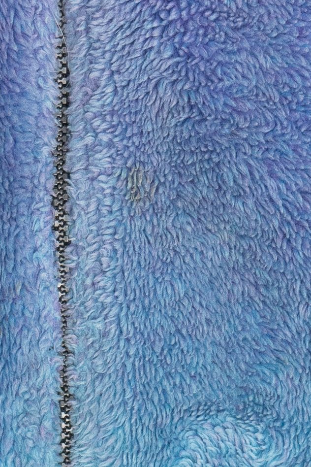 Vintage Black Mountain Outdoor Scenic Wraparound Print Fleece Zip-Up (1990s)